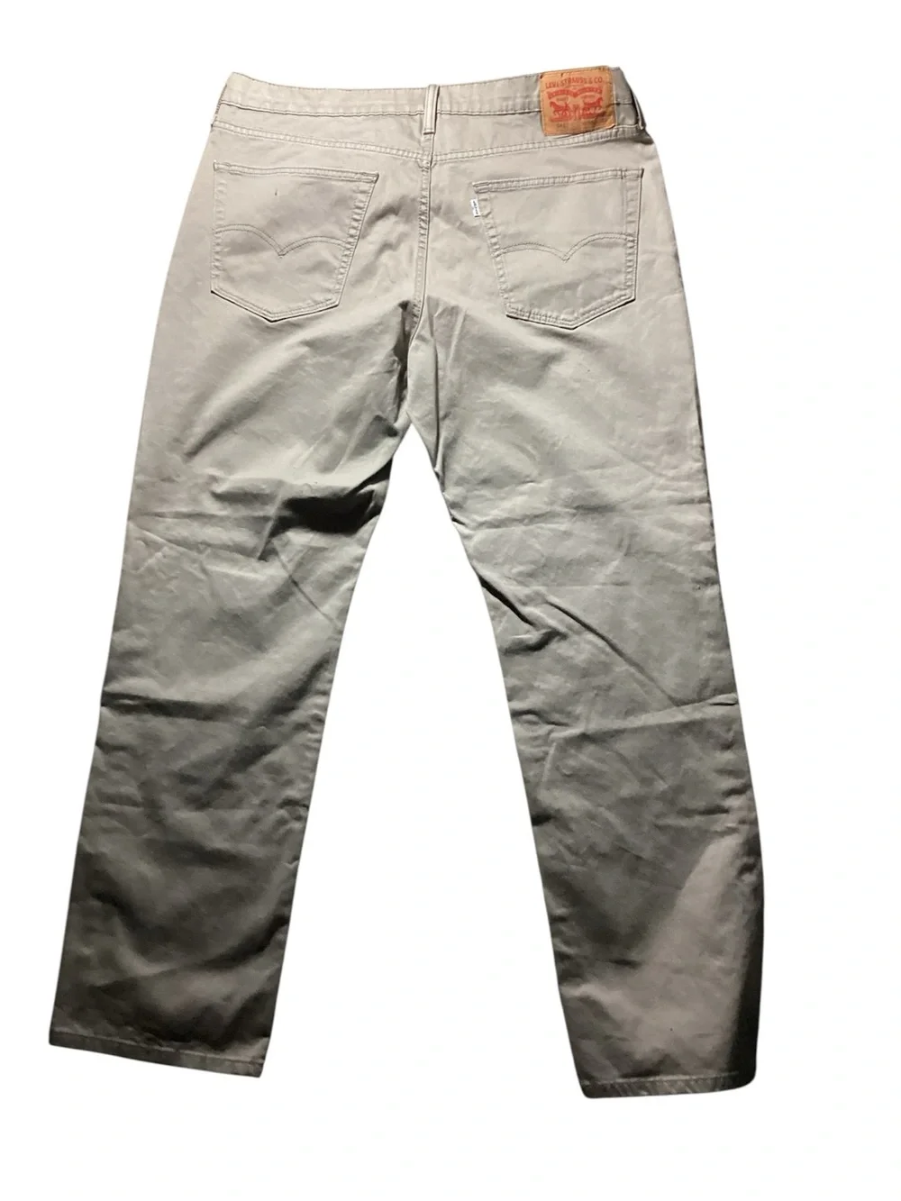 Levi's Men's Light Beige Slim Straight Jeans